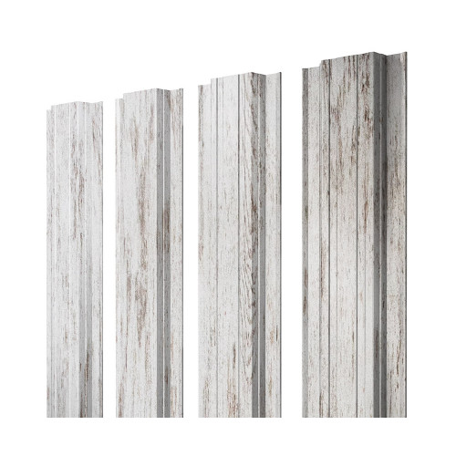 Штакетник Прямоугольный 0,45 Print Elite Snow Wood