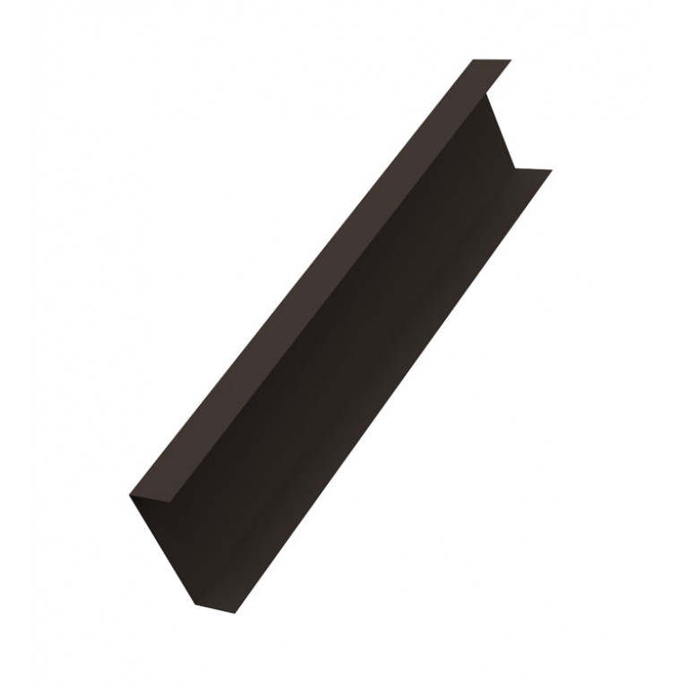 Декоративная накладка на столб универсальная 60х60 для забора жалюзи 0,45 Drap TX RR 32 темно-коричневый