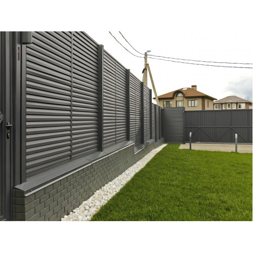 Крепежная планка жалюзи Milan,Tokyo 0,5 Satin Matt с пленкой RAL 7024 мокрый асфальт
