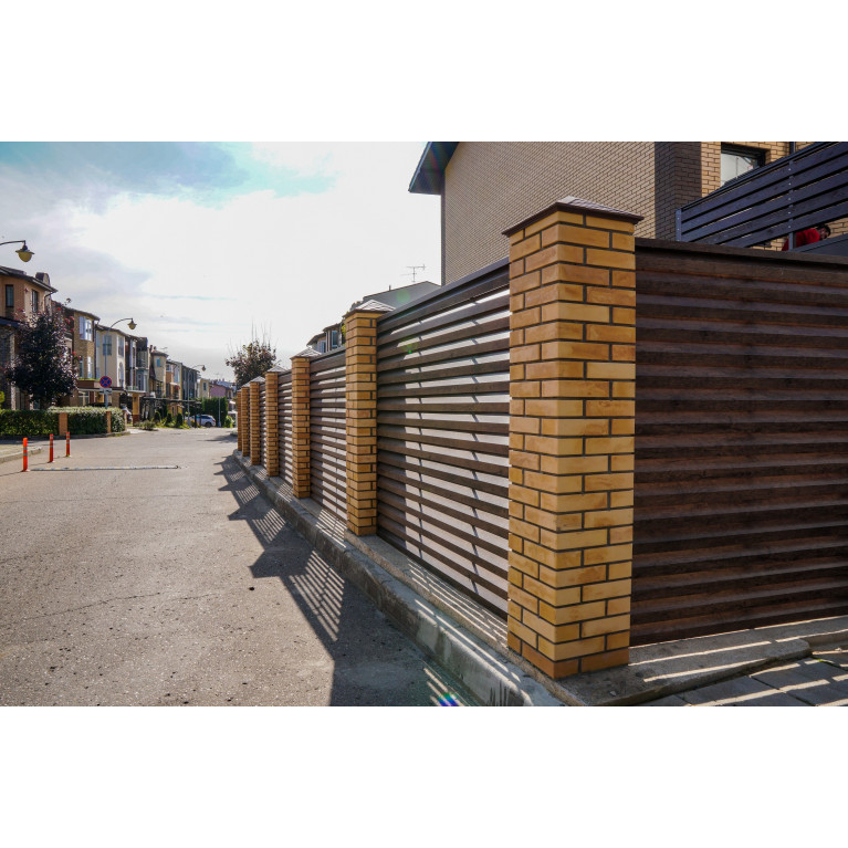 Ламель жалюзи Milan 0,45 Print-double Elite с пленкой Antique Wood