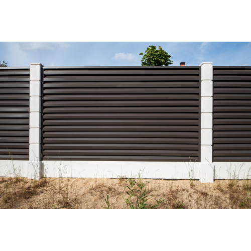 Планка завершающая 50х50 жалюзи Milan 0,5 GreenCoat Pural BT, matt с пленкой RR 32 темно-коричневый (RAL 8019 серо-коричневый)