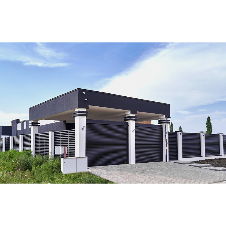 Планка завершающая 50х50 жалюзи Milan 0,5 Satin Matt с пленкой RAL 9005 черный
