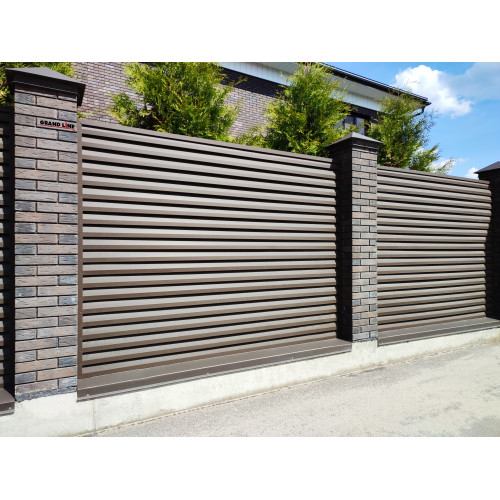 Стойка жалюзи Milan,Tokyo 0,5 GreenCoat Pural BT, matt с пленкой RR 32 темно-коричневый (RAL 8019 серо-коричневый)