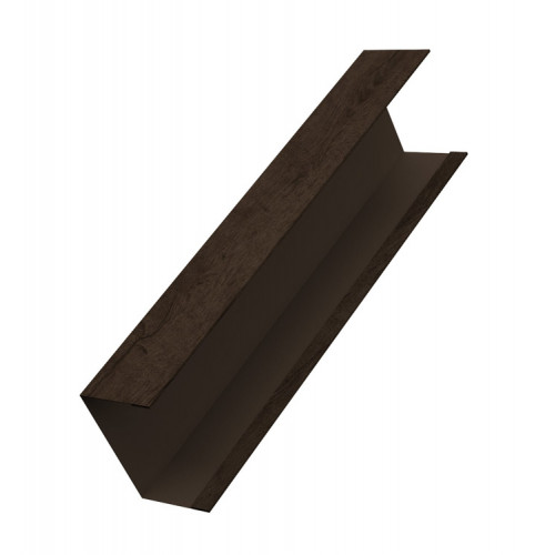 Крышка забора для горизонтального монтажа штакетника 0,45 Print Elite Antique Wood