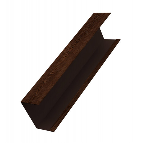 Крышка забора для горизонтального монтажа штакетника 0,45 Print Elite Cherry Wood