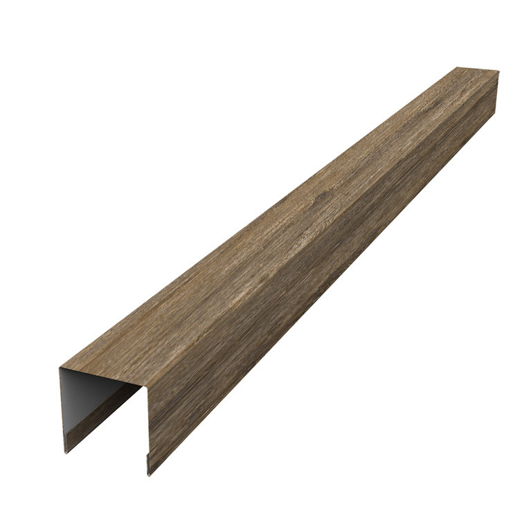 Планка вертикальная лицевая для горизонтального монтажа штакетника 0,45 Print Elite Nordic Wood