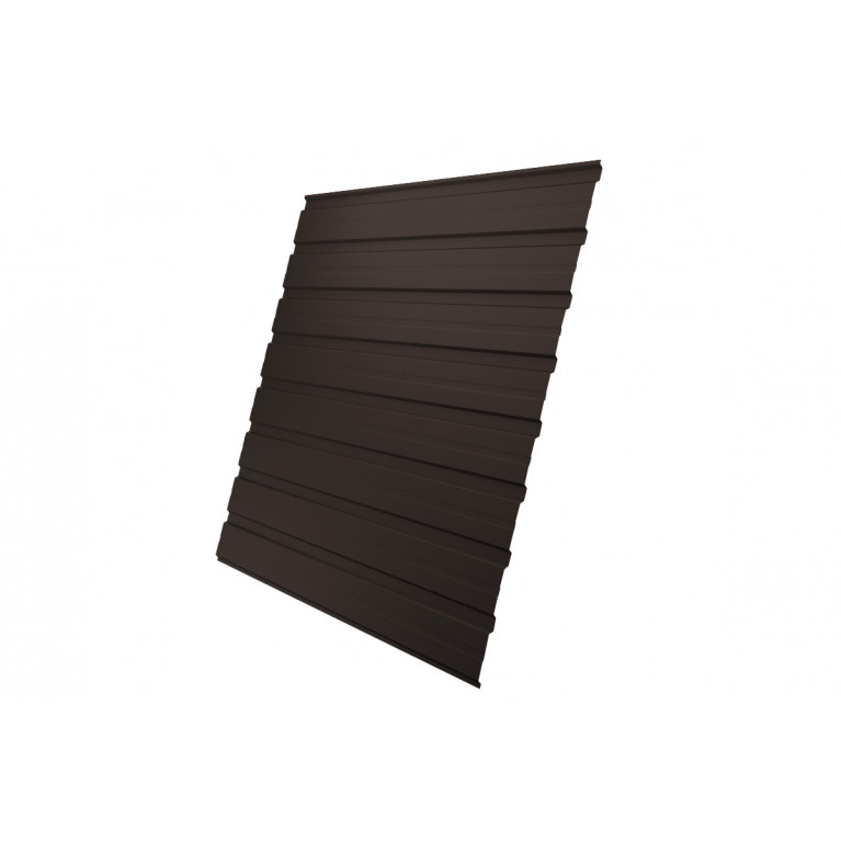 Профнастил С10В 0,5 Rooftop Matte RR 32 темно-коричневый