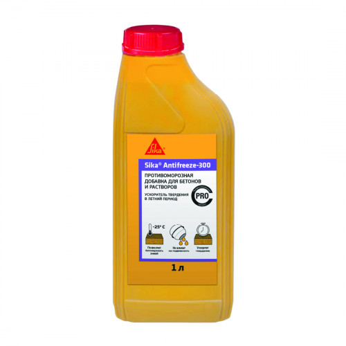 Универсальная противоморозная добавка Sika Antifreeze-300, канистра 1 л