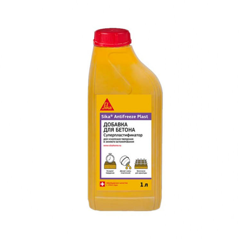 Комплексная добавка для зимнего бетонирования Sika Antifreeze Plast, канистра 1 л