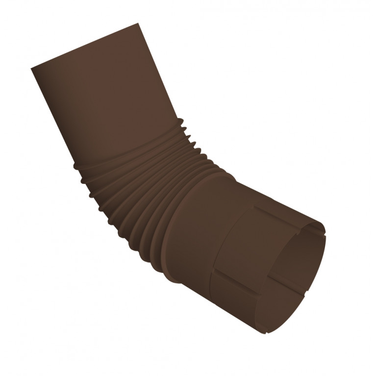Колено трубы Vortex Project 146мм RAL 8017 шоколад