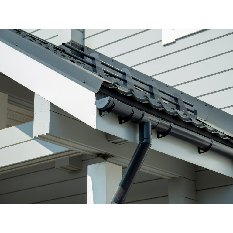 Кронштейн желоба slider Классика 120 ПВХ Grand Line графит (RAL 7024)